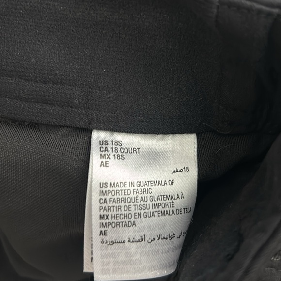 JM CollectionWomen's Plus & Size Tummy Control Curvy-Fit Pants Black Size 18S - Picture 8 of 10